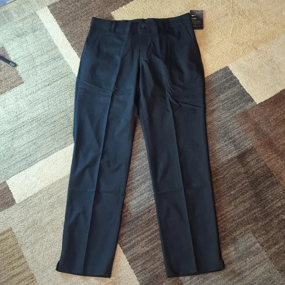 Nike Golf Dri Fit Pants Mens Size 32x32 Polyester Black Flat Front Golfing - Picture 1 of 5
